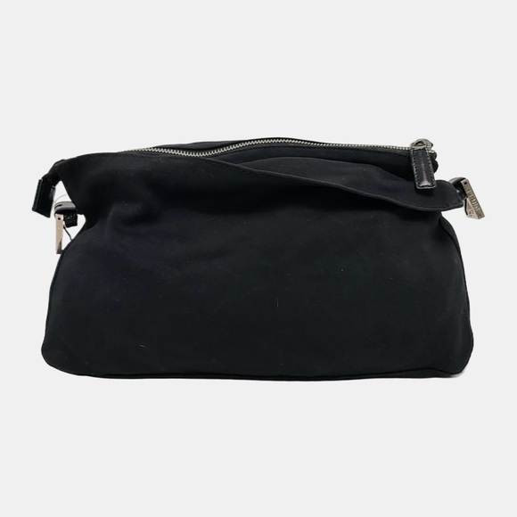 Fendi Neoprene Baguette Shoulder Bag Black Vintage - Picture 4 of 8